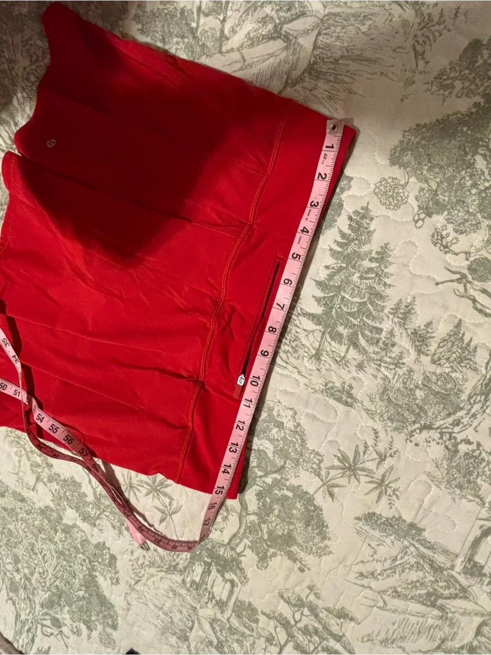 lululemon sz 8 EXTRA LONG Pace Rival Mid-Rise Skirt -Dark Red athleisure golf
